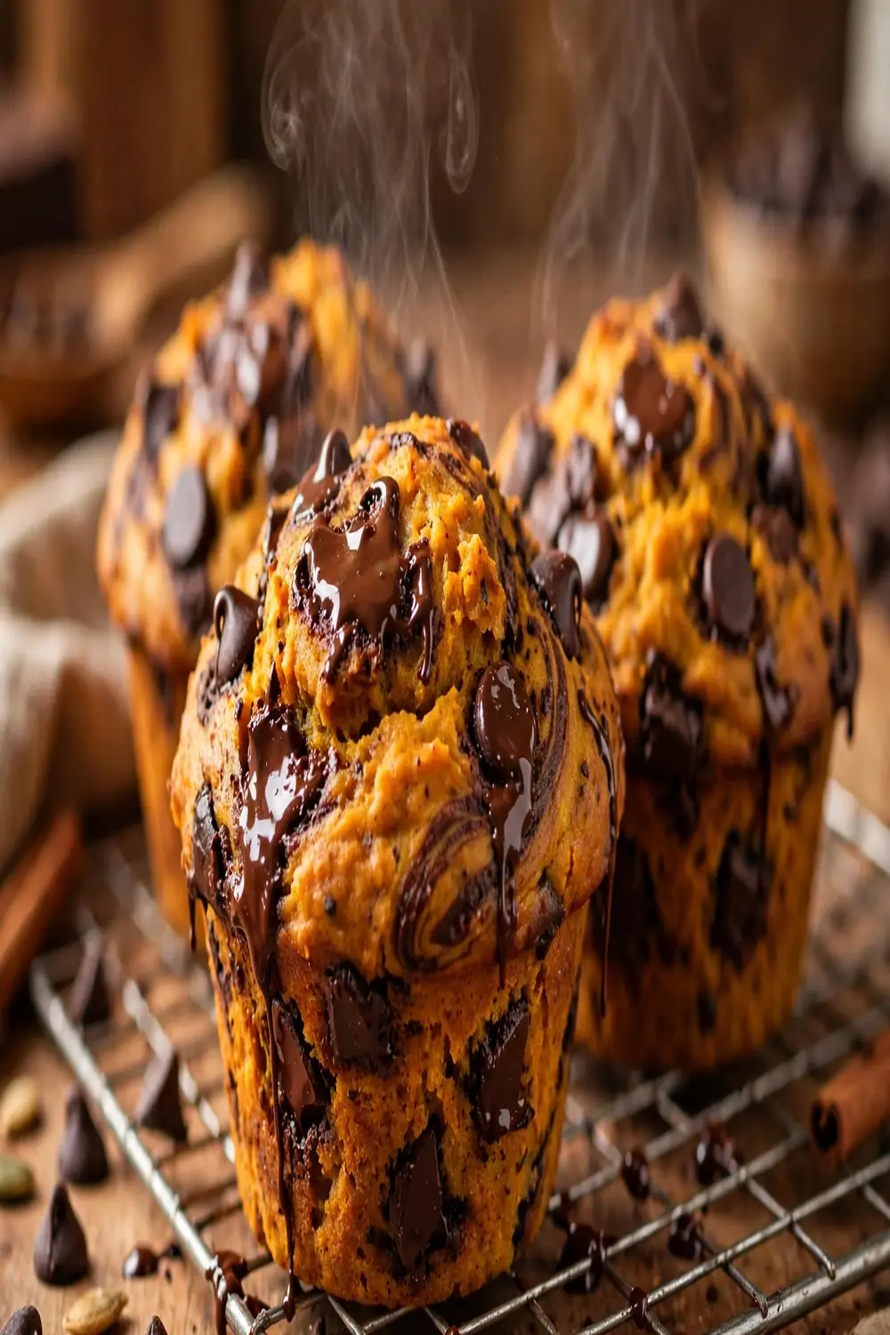 Pumpkin Cinnamon Roll Muffins 16