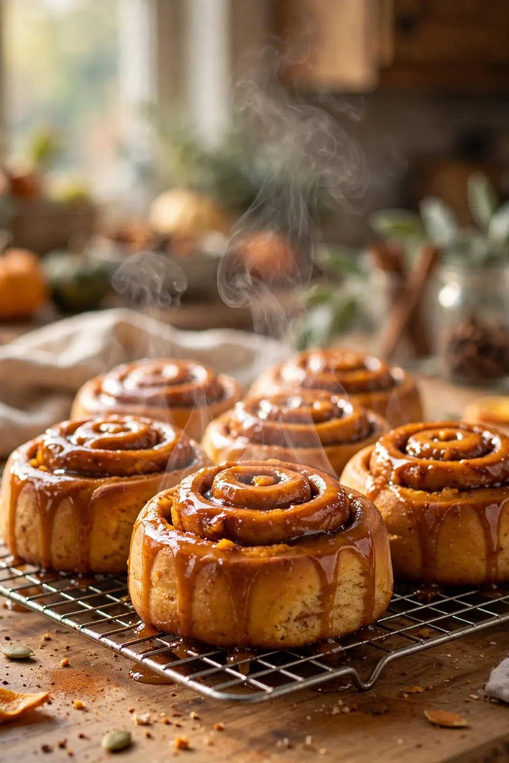 Pumpkin cinnamon rolls