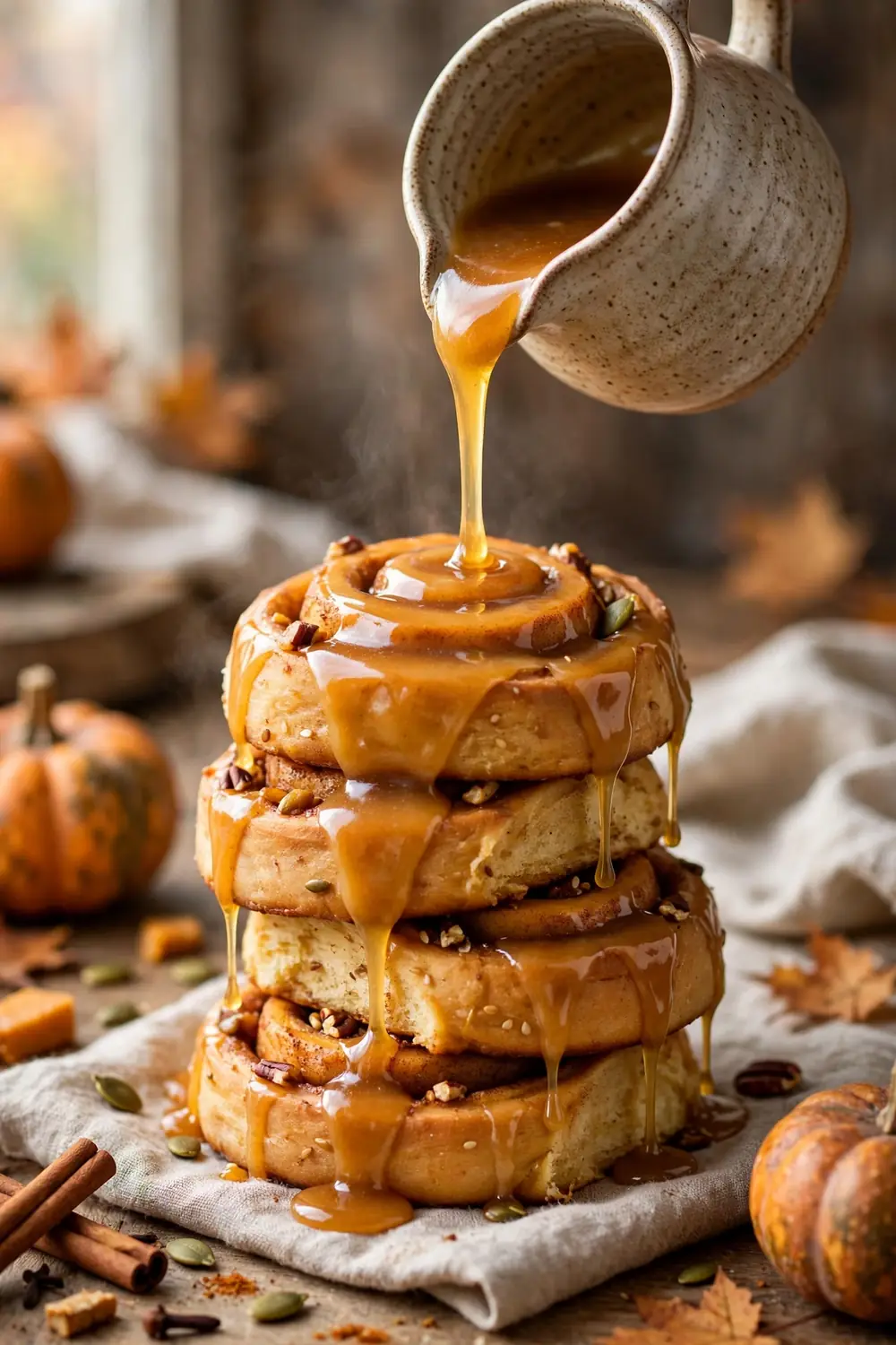 Pumpkin cinnamon rolls