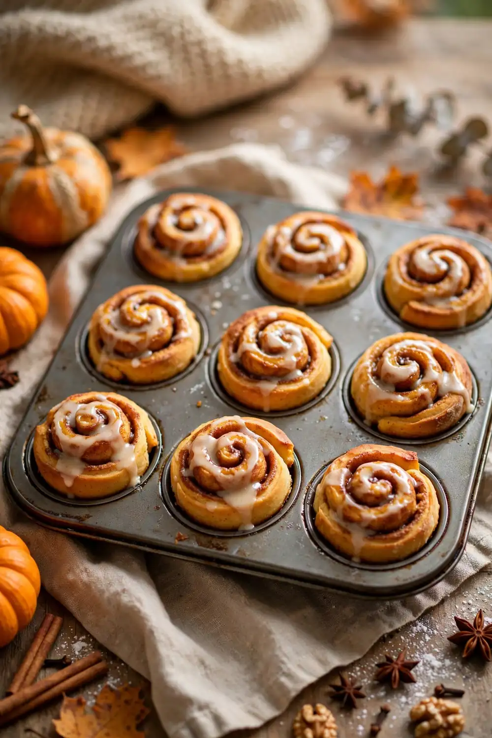 Pumpkin cinnamon rolls