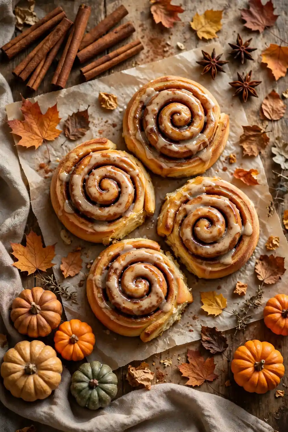 Pumpkin cinnamon rolls
