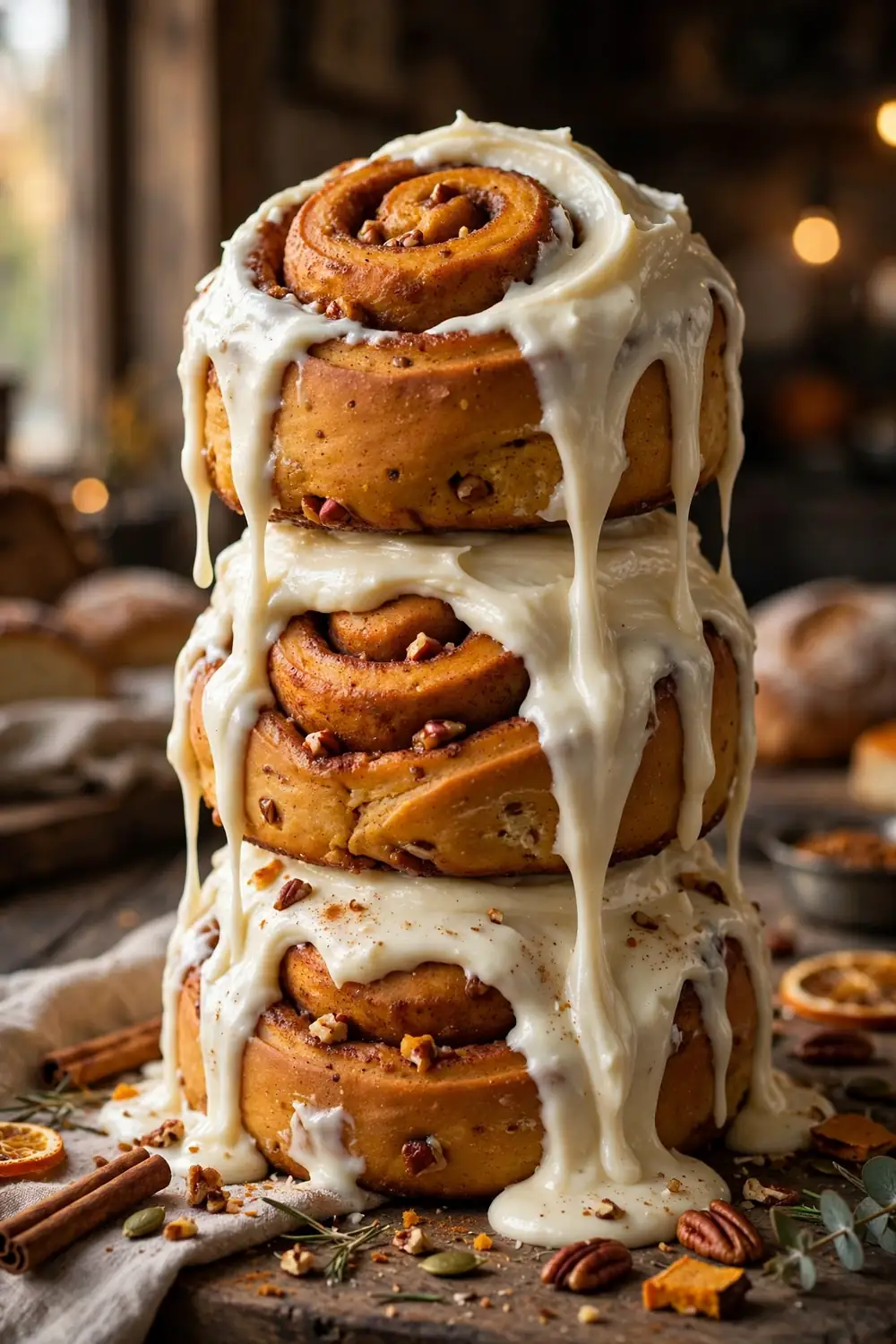 Pumpkin cinnamon rolls