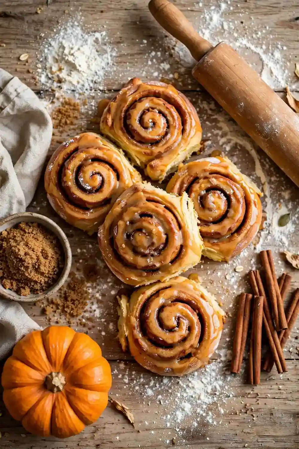 Pumpkin cinnamon rolls