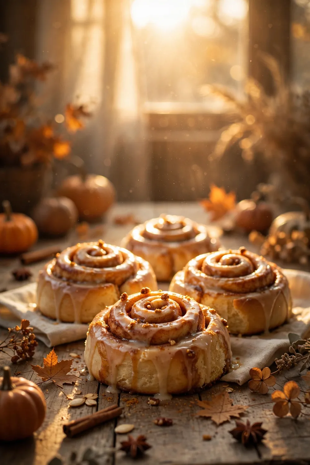 Pumpkin cinnamon rolls