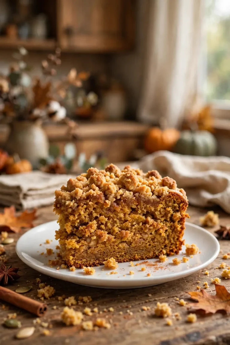 Pumpkin crumb cake slice 01