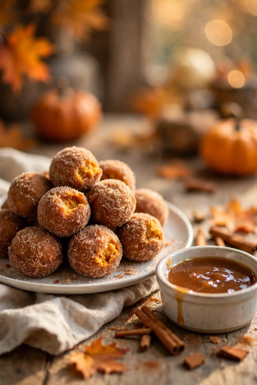 Pumpkin donuts