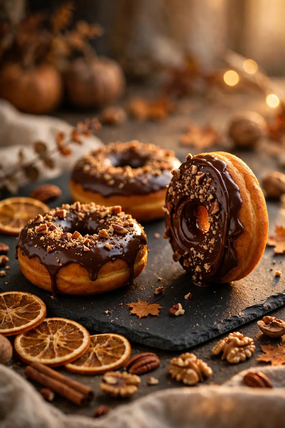 Pumpkin donuts