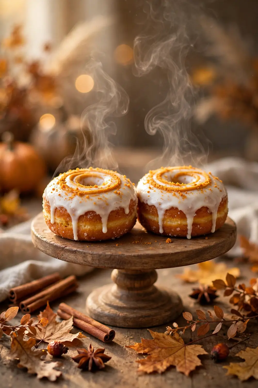 Pumpkin donuts