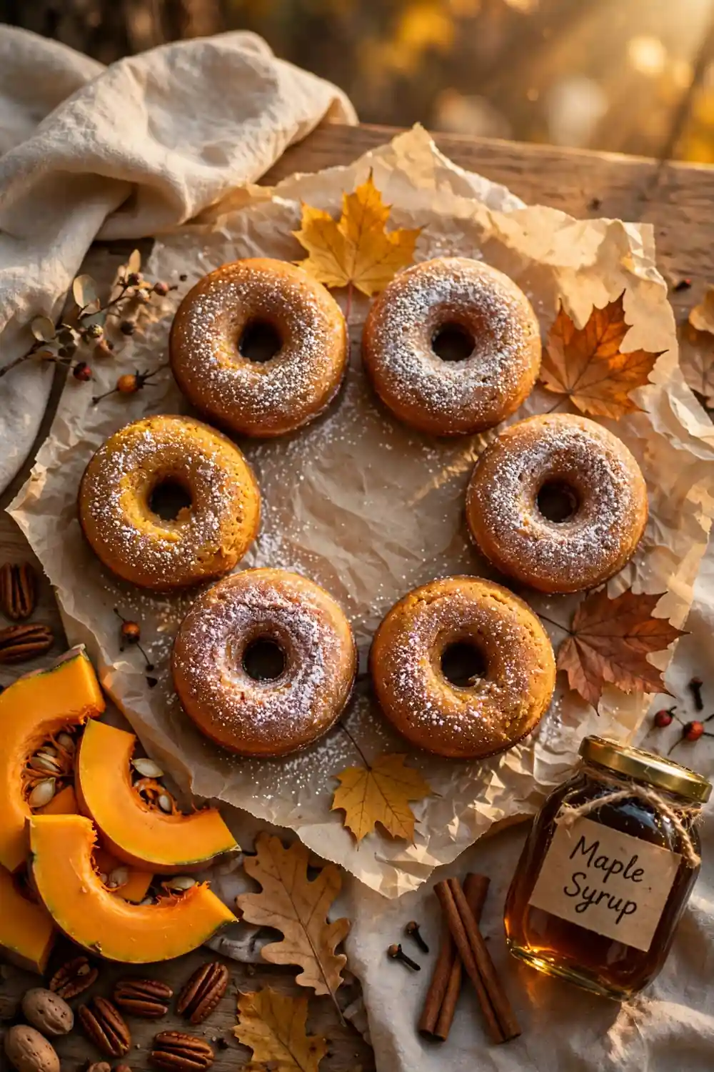 Pumpkin donuts