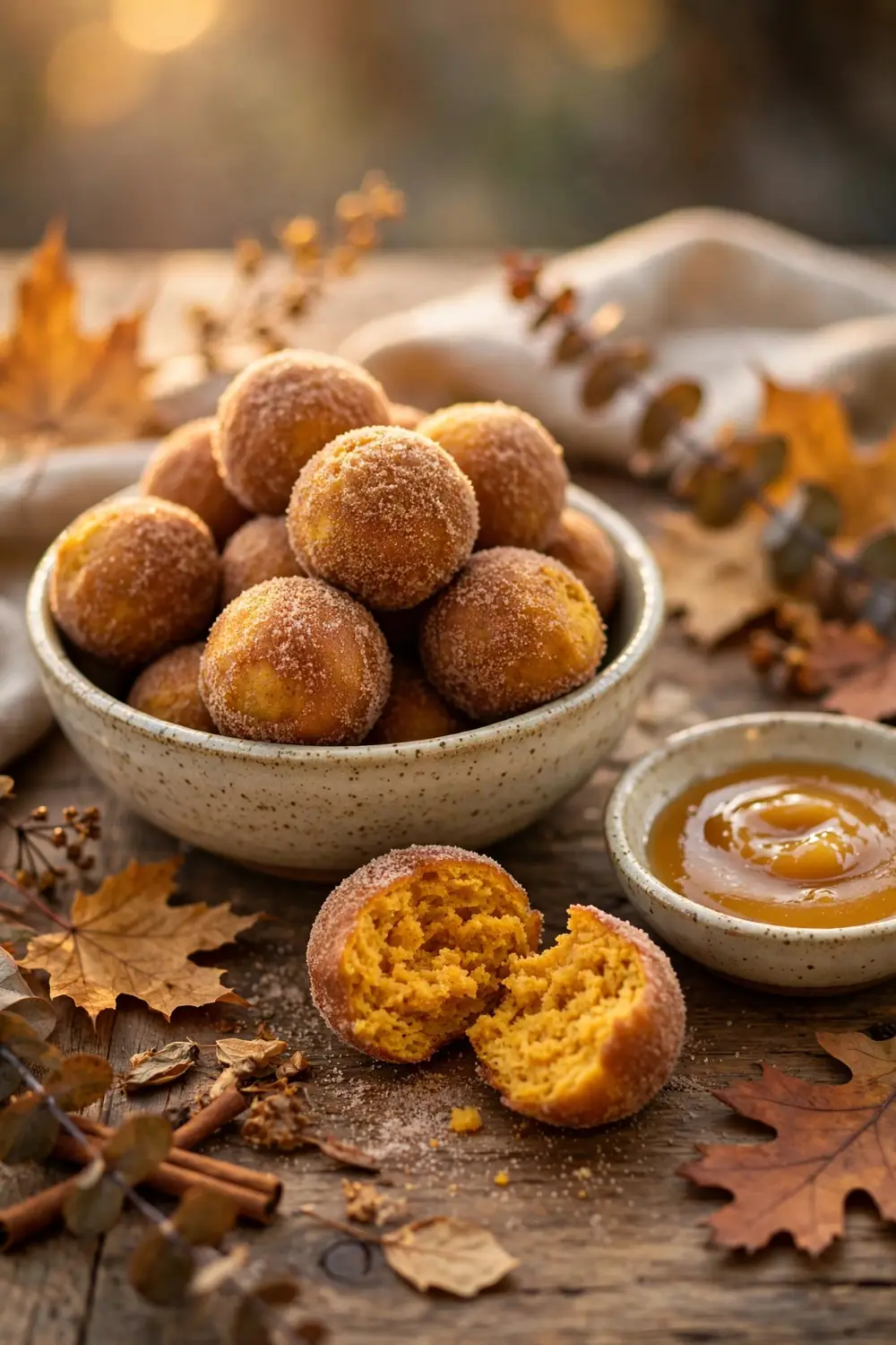 Pumpkin donuts