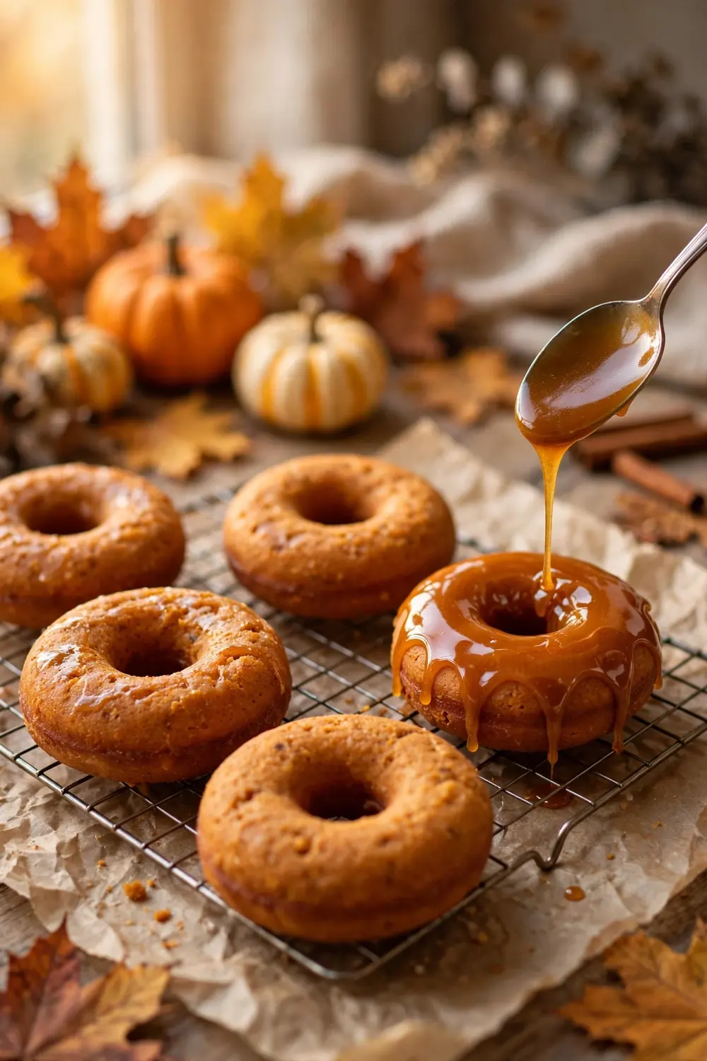 Pumpkin donuts