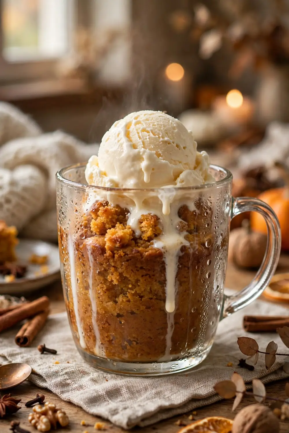 Pumpkin mug cake