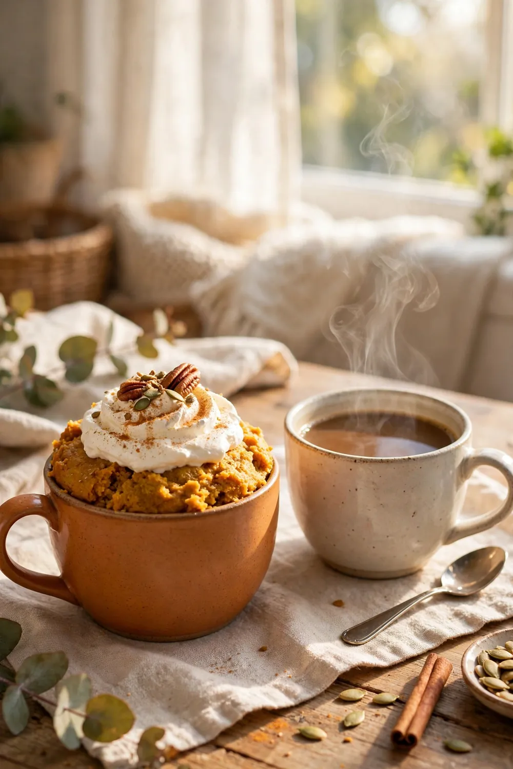 Pumpkin mug cake