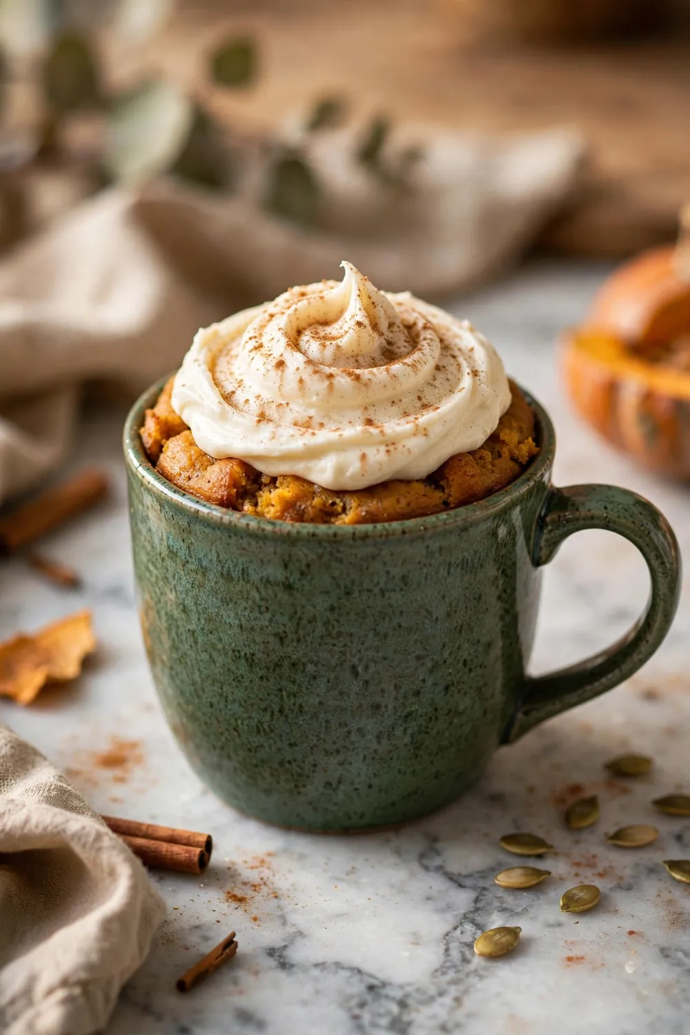 Pumpkin mug cake