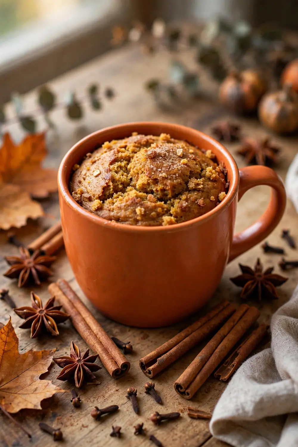 Pumpkin mug cake