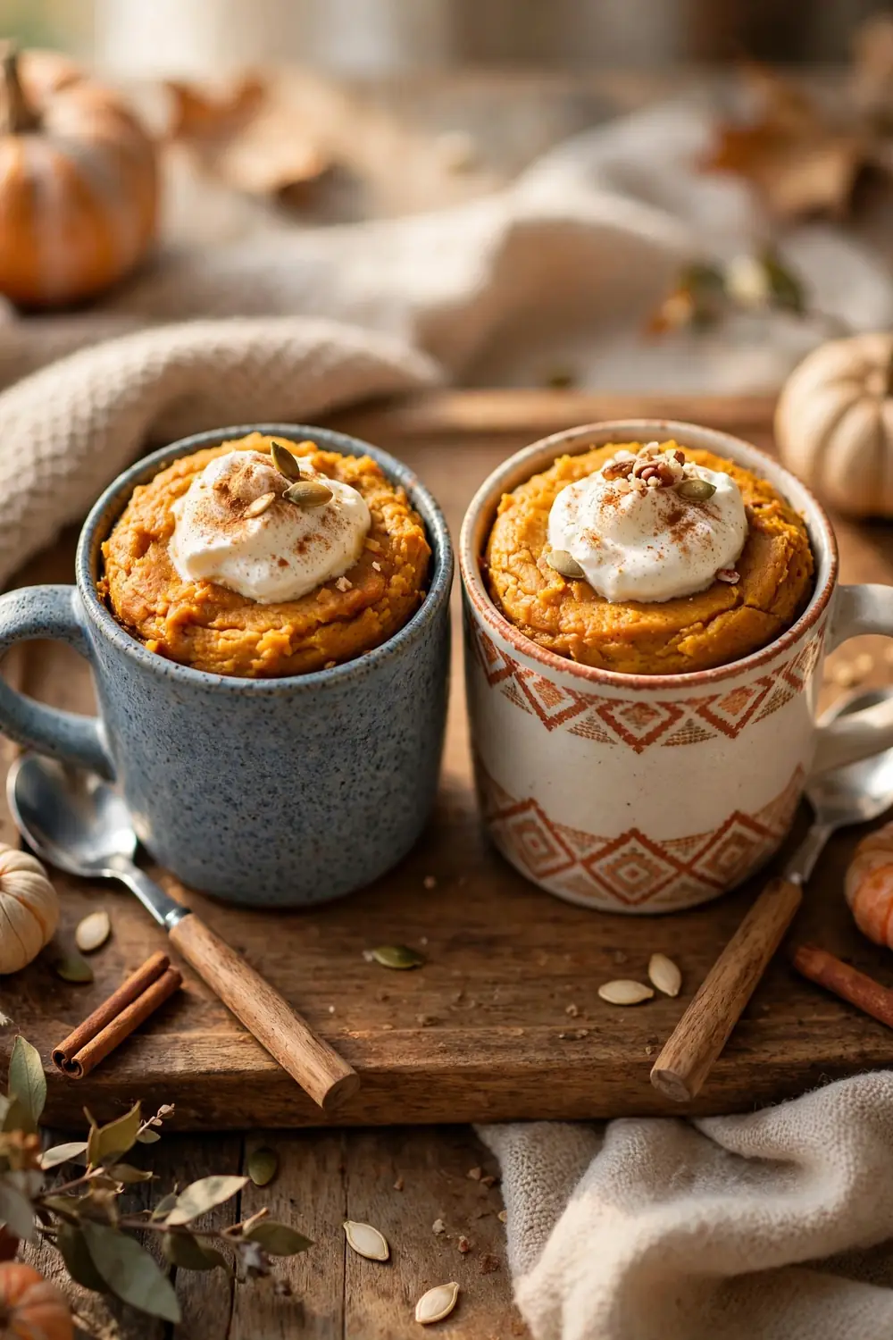 Pumpkin mug cake