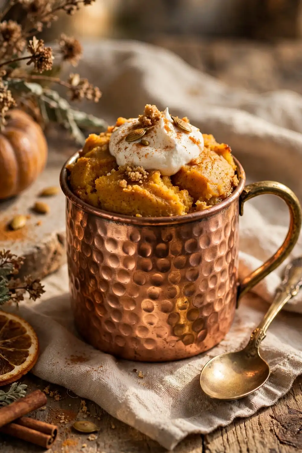 Pumpkin mug cake
