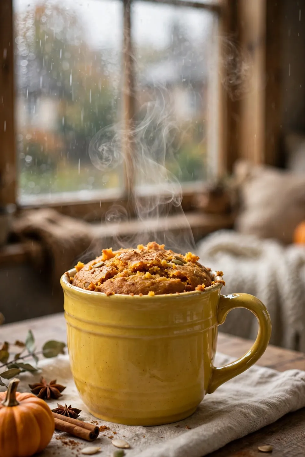Pumpkin mug cake