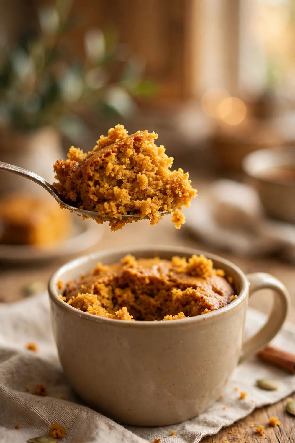 Pumpkin mug cake