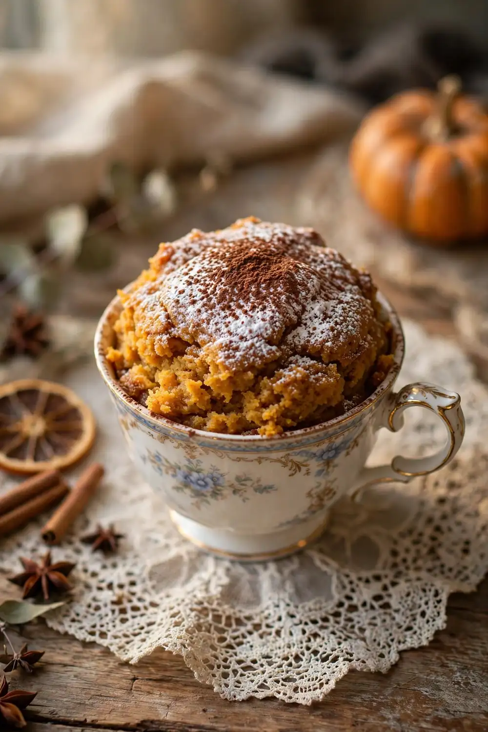 Pumpkin mug cake