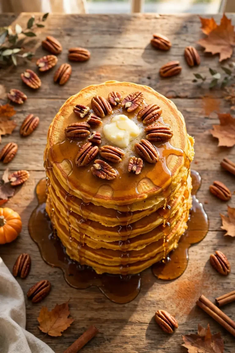 21 Fluffy Pumpkin Pecan Pancakes for a Magical Fall