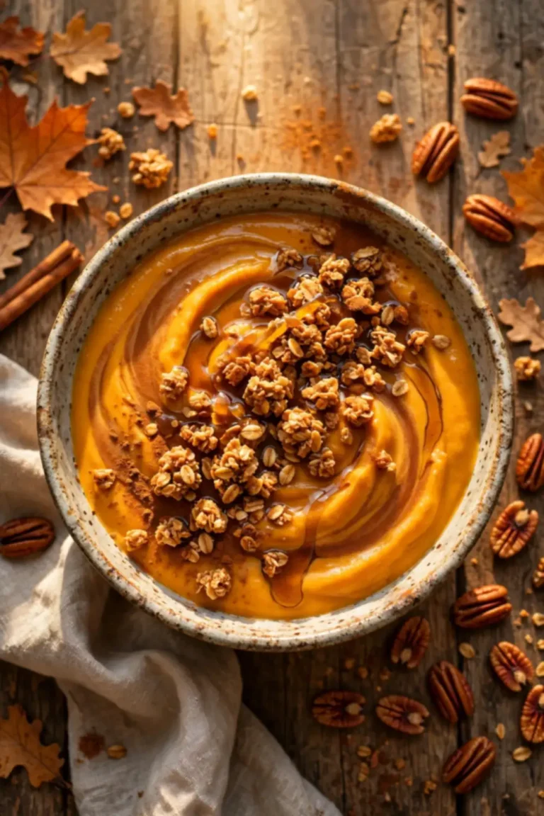 pumpkin pie smoothie bowl 01