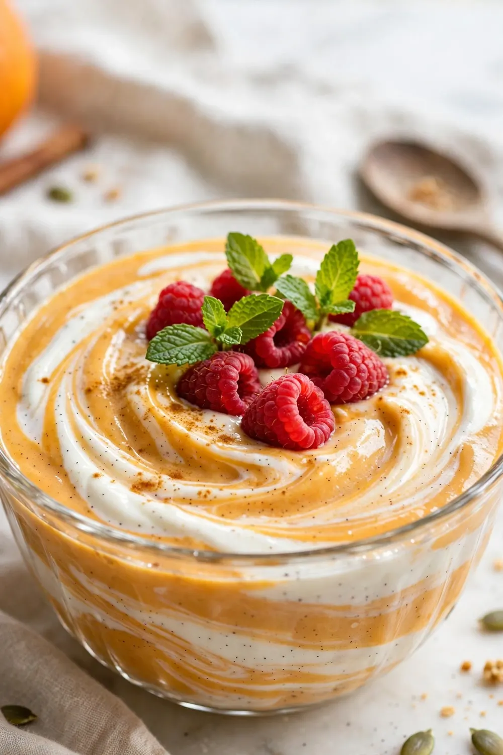 pumpkin pie smoothie bowl 16