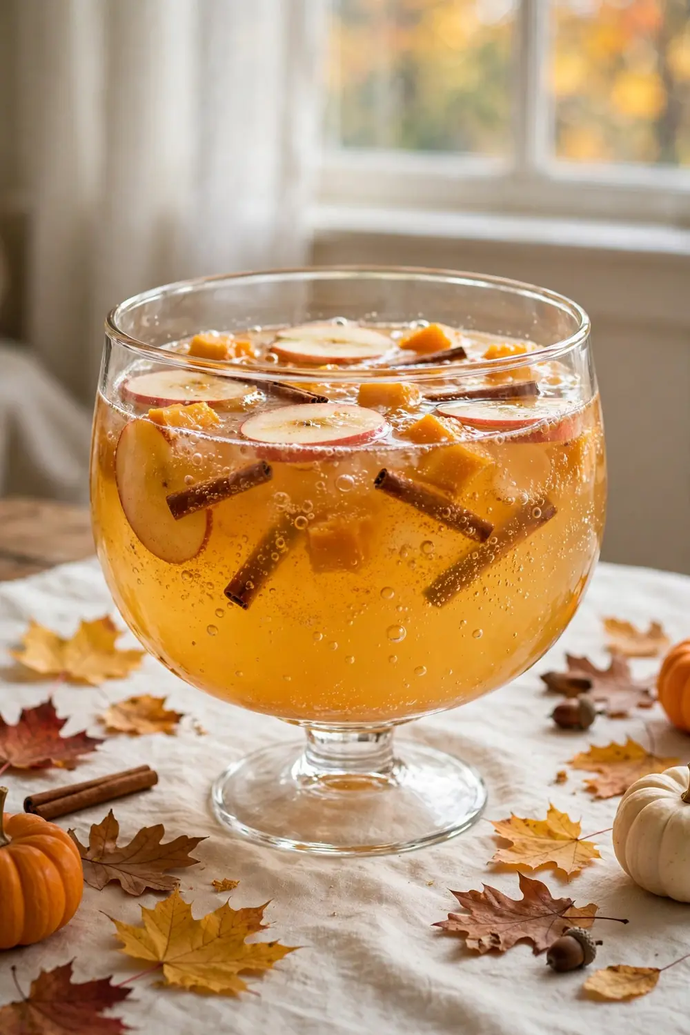 Sparkling Apple Cider fall party drink