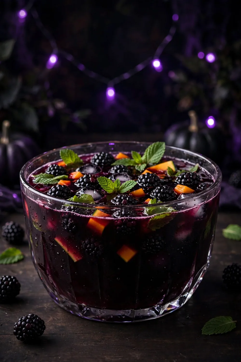 Blackberry Midnight Brew fall party drink