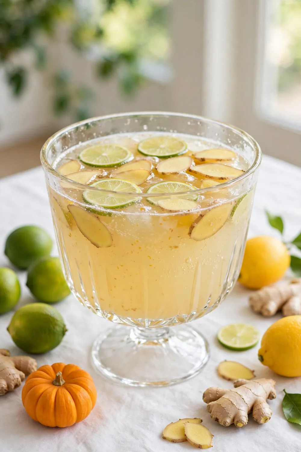 Ginger Lime Fizz fall party drink