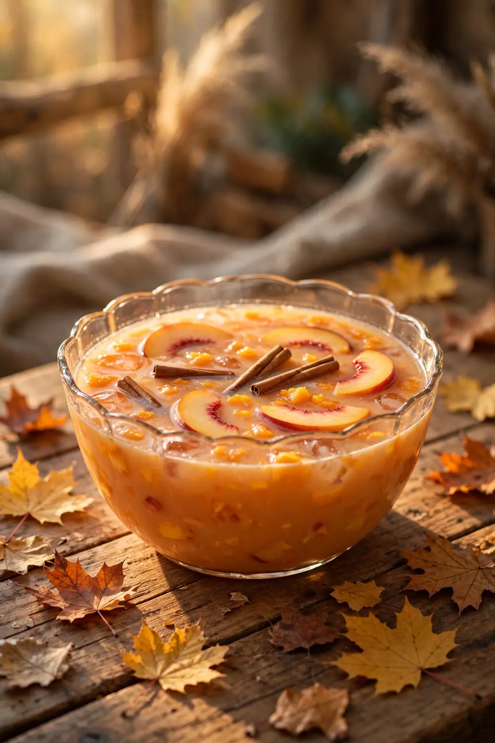 Peach Cobbler Cooler fall party drink