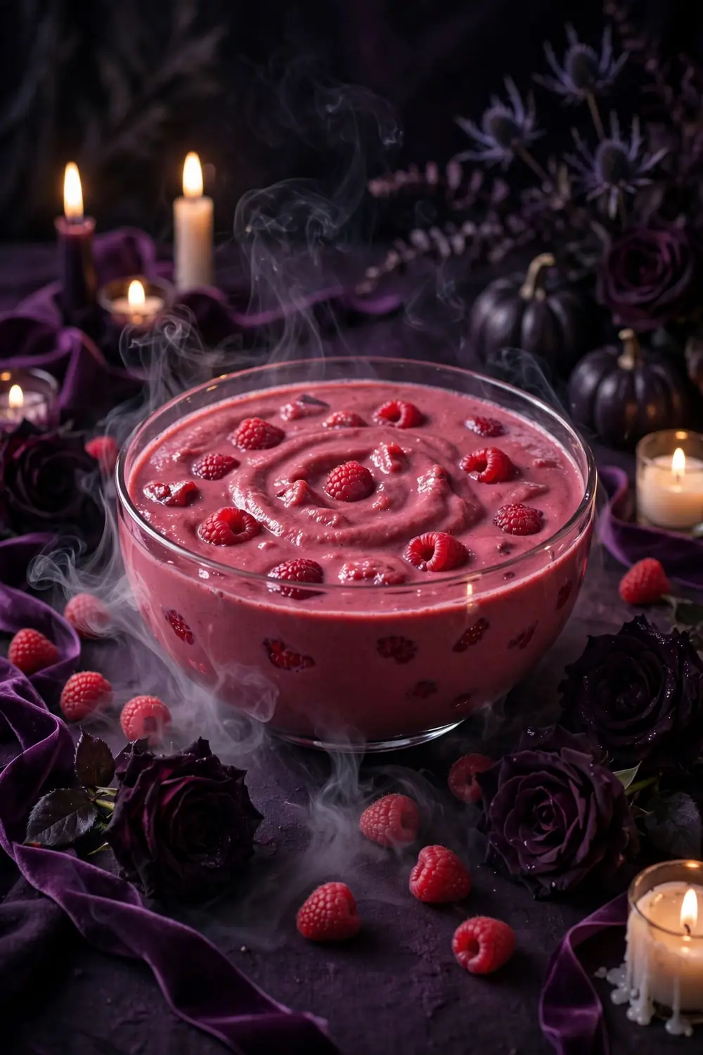 Raspberry Velvet Fog fall party drink