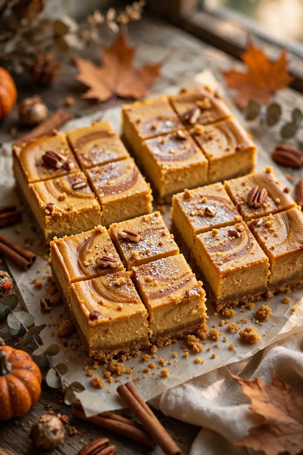 Pumpkin spice cheesecake