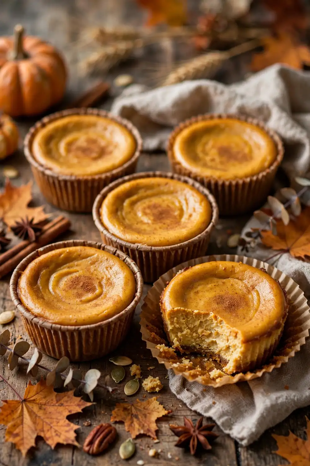 Pumpkin spice cheesecake