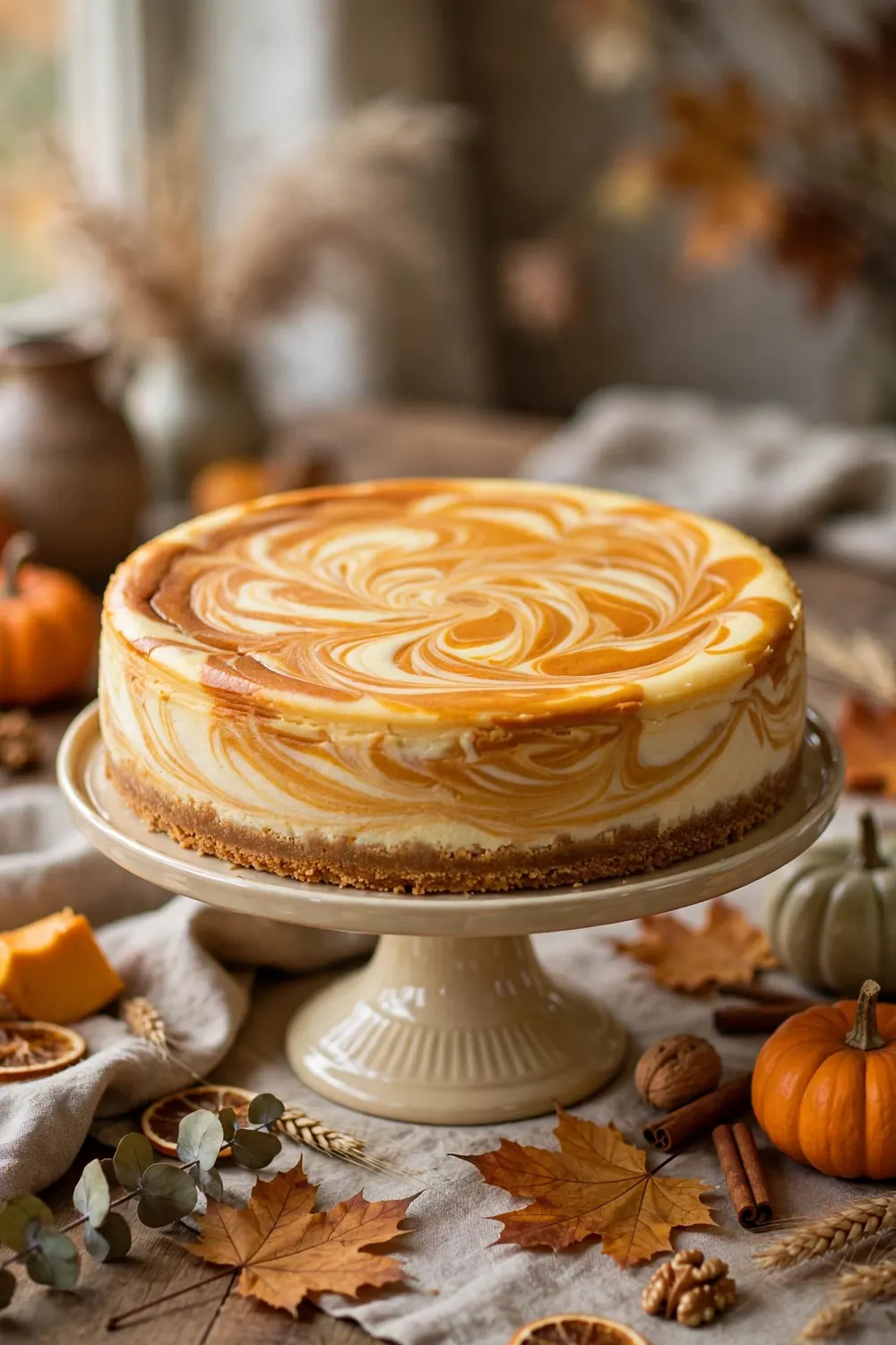 Pumpkin spice cheesecake