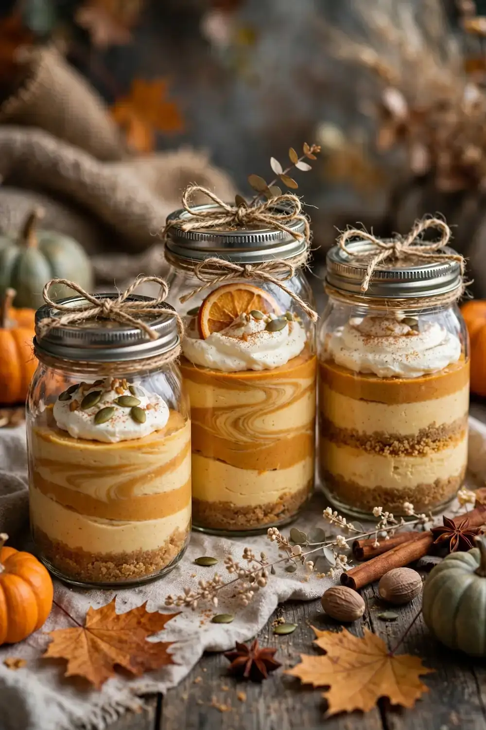 Pumpkin spice cheesecake