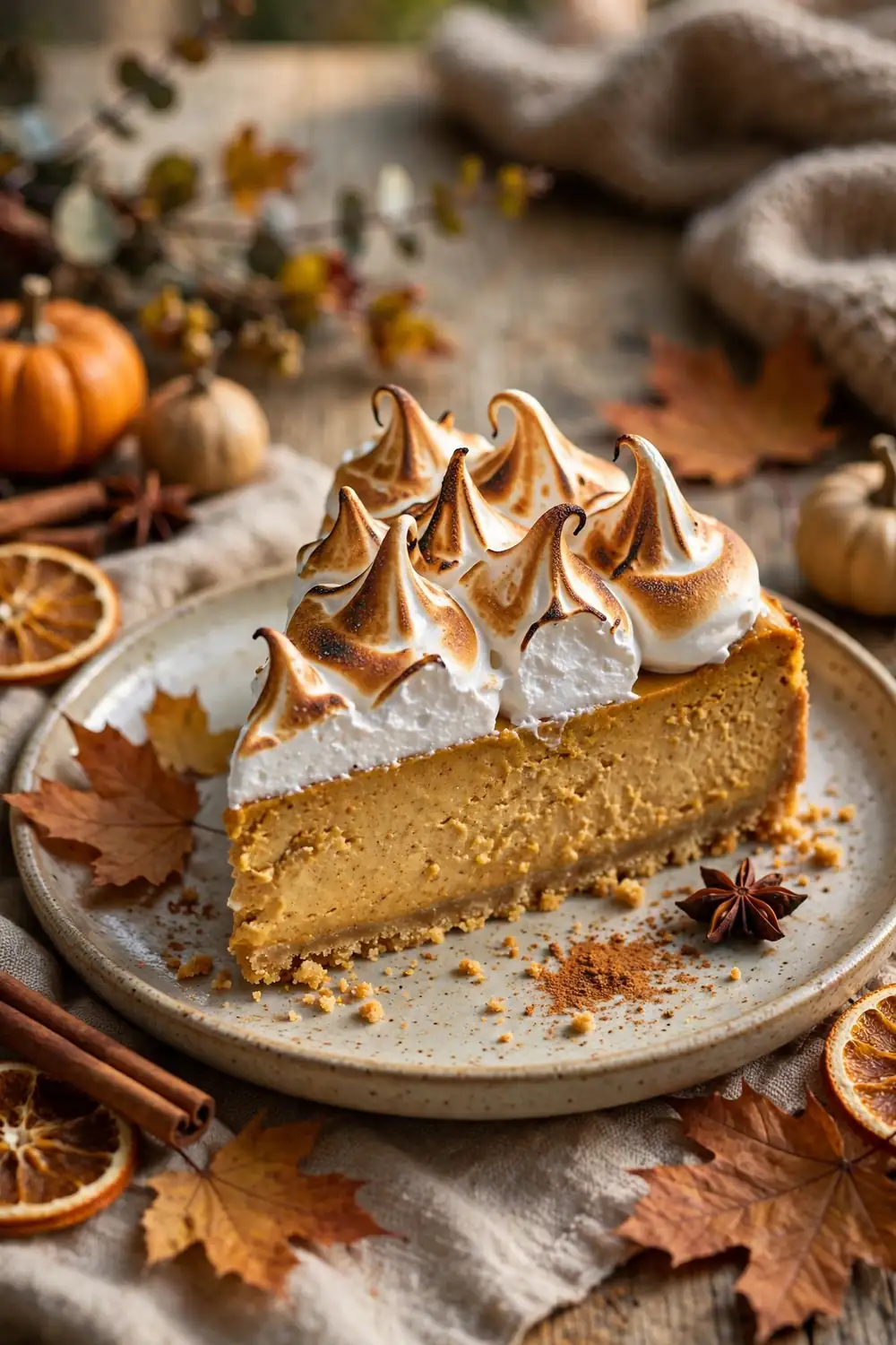 Pumpkin spice cheesecake