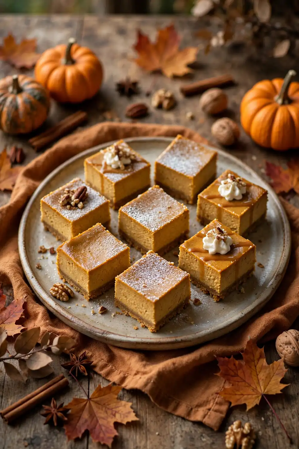Pumpkin spice cheesecake