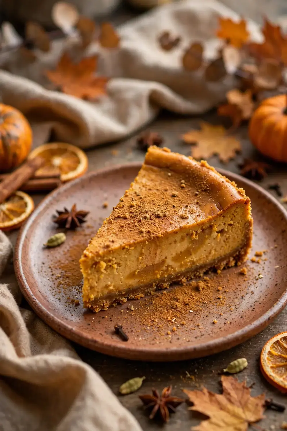 Pumpkin spice cheesecake
