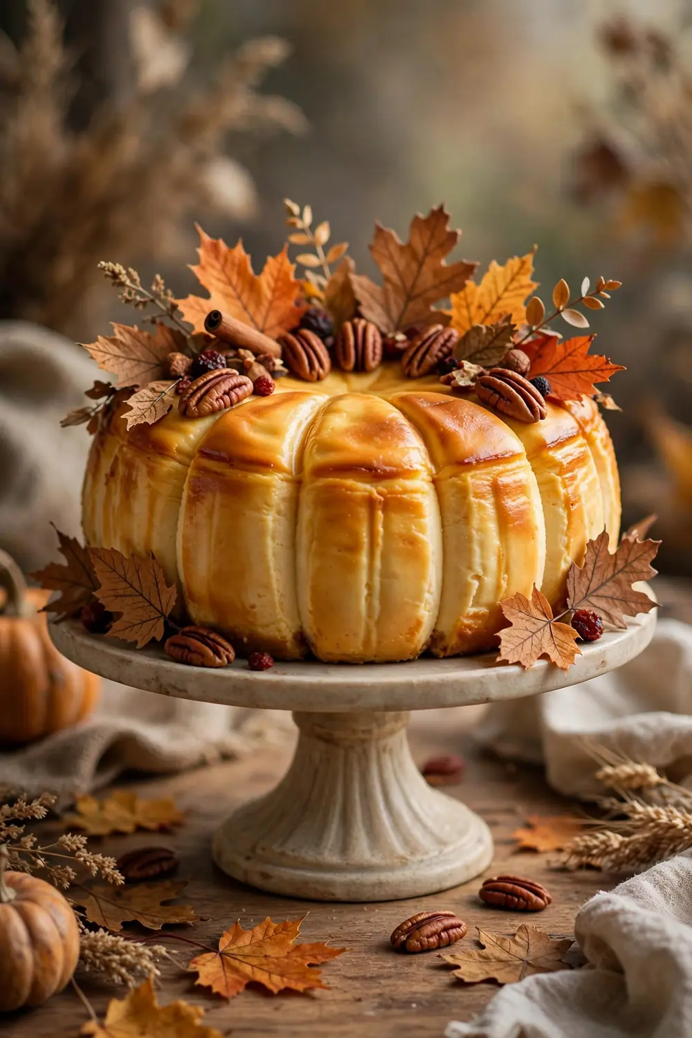 Pumpkin spice cheesecake