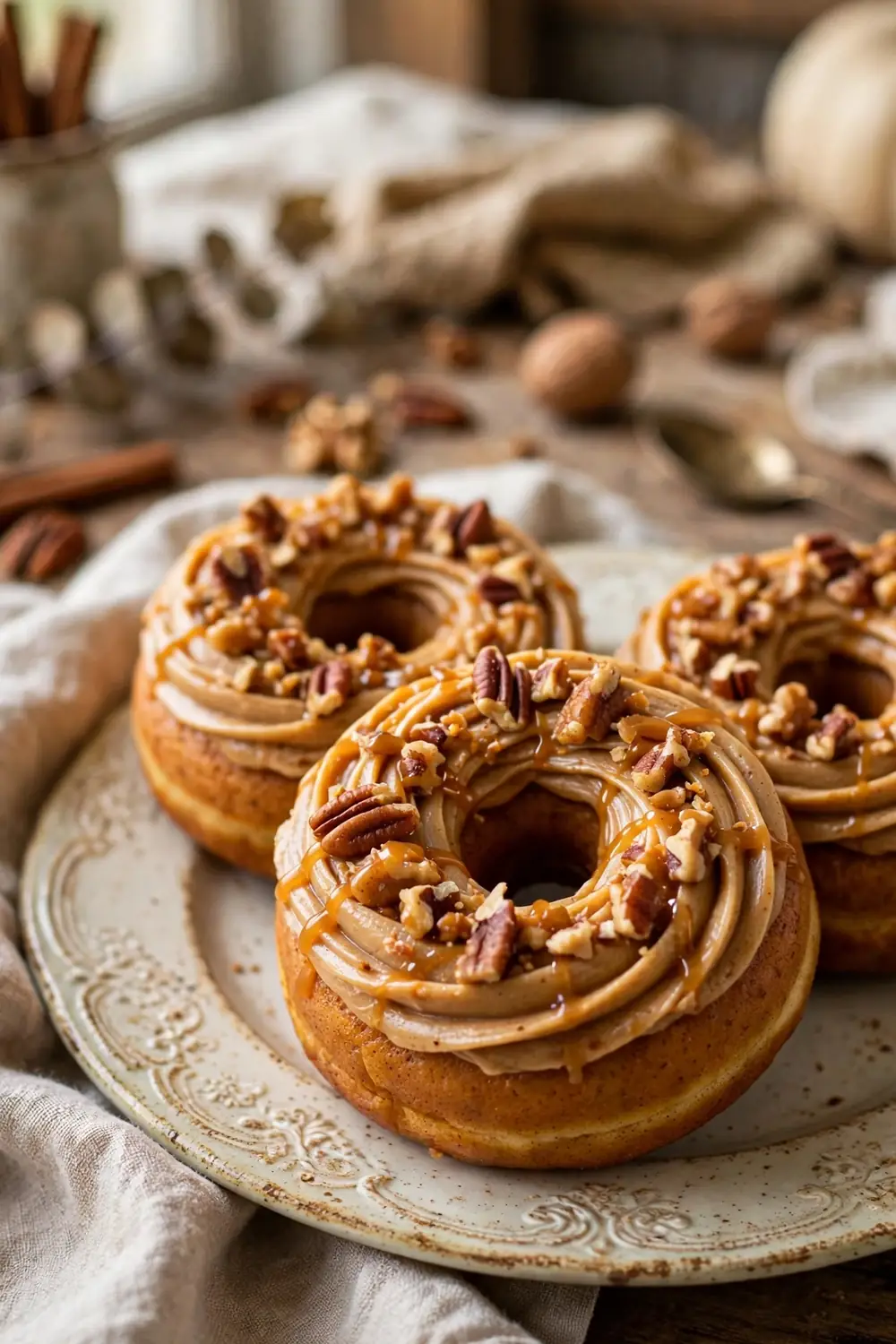 pumpkin spice doughnuts 08