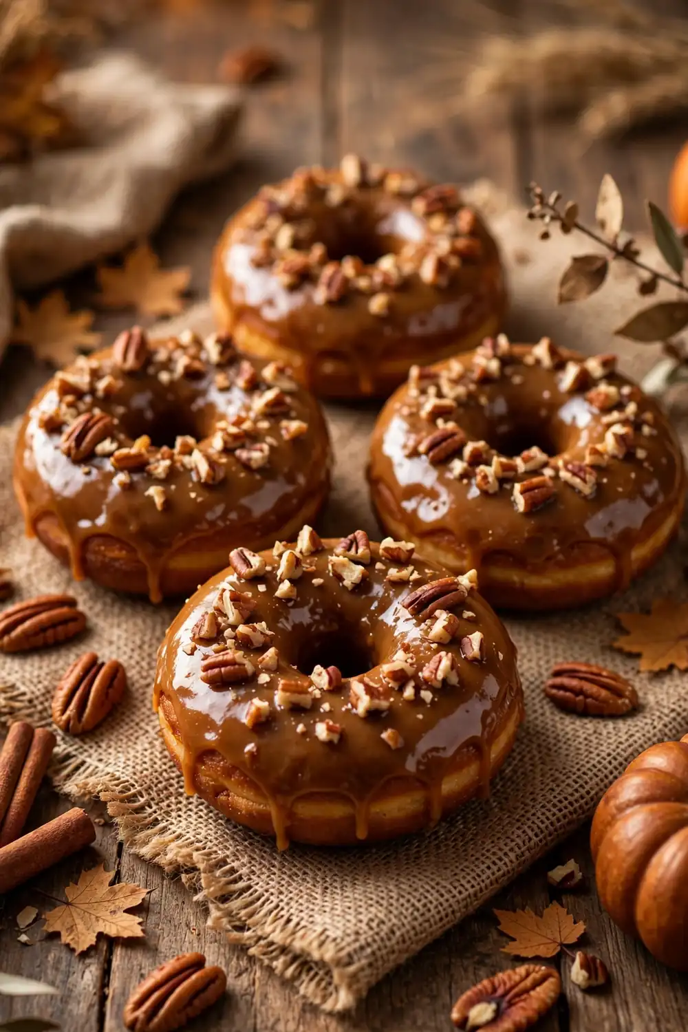 pumpkin spice doughnuts 15
