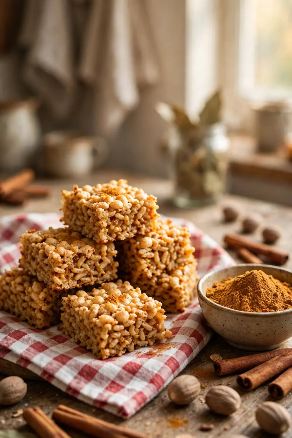 pumpkin spice rice krispie treats 06