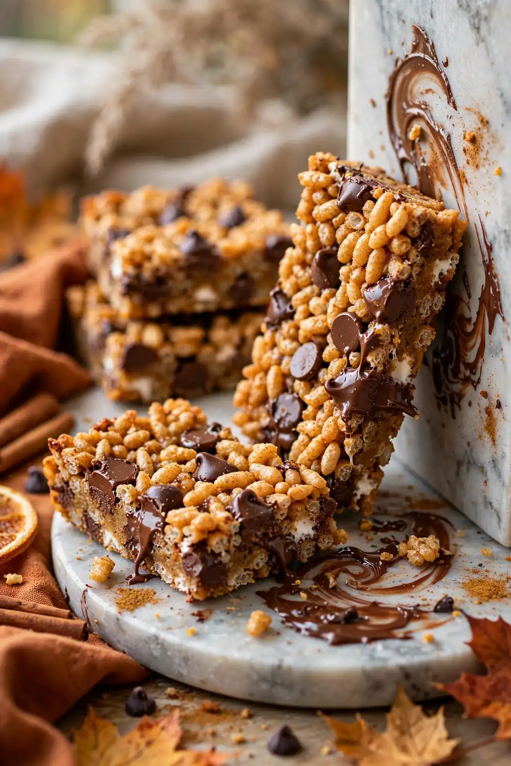pumpkin spice rice krispie treats 08