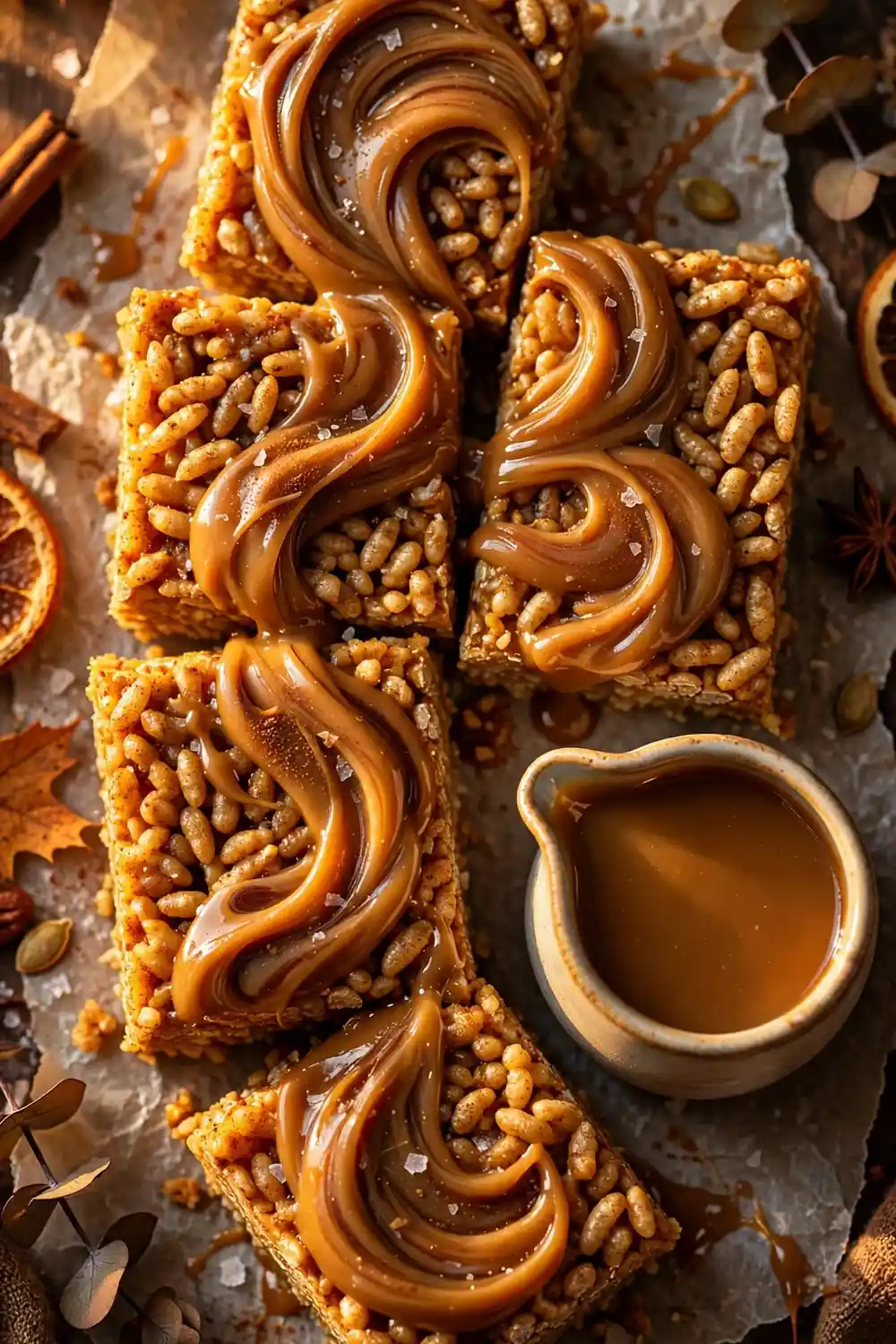 pumpkin spice rice krispie treats 09