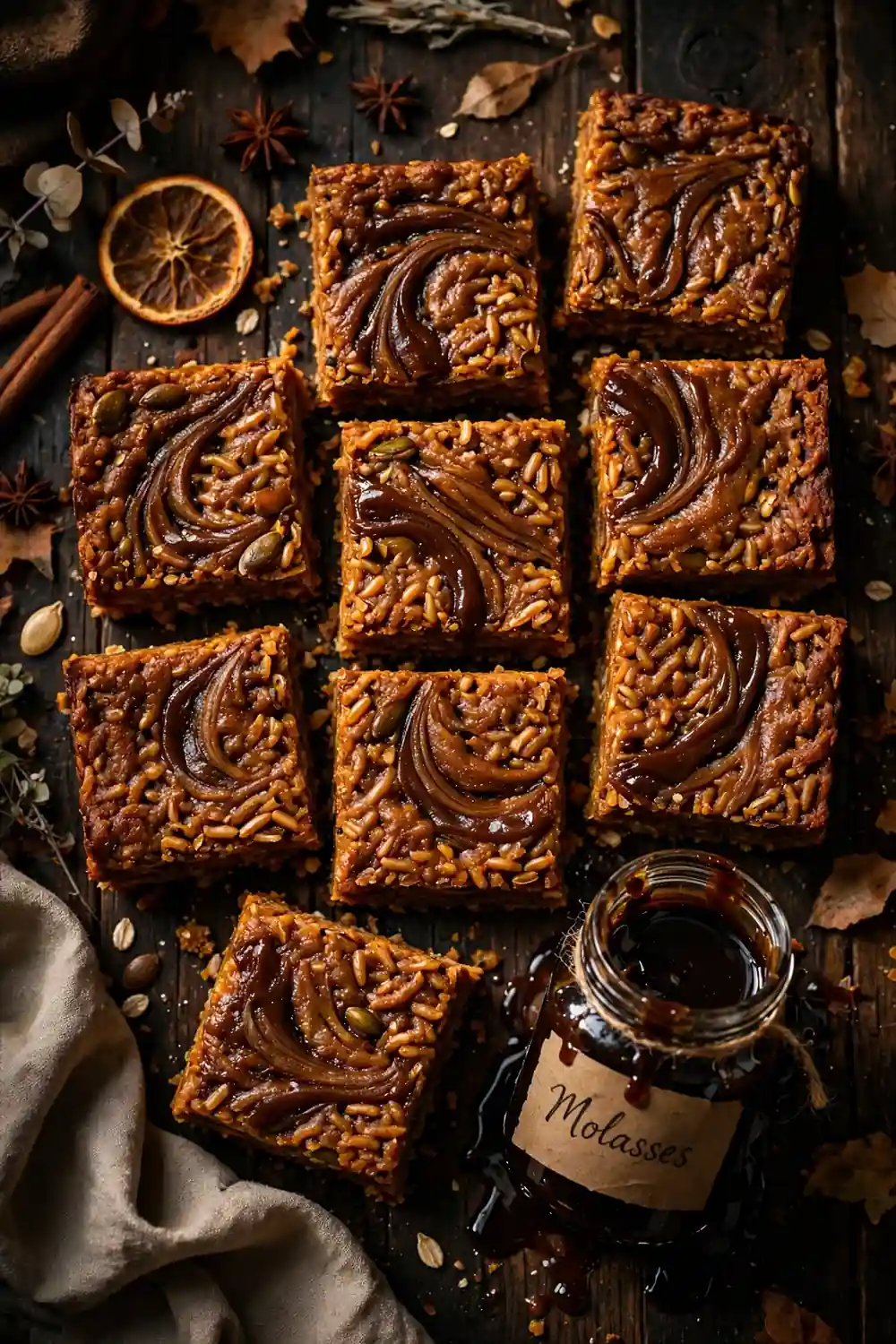 pumpkin spice rice krispie treats 15
