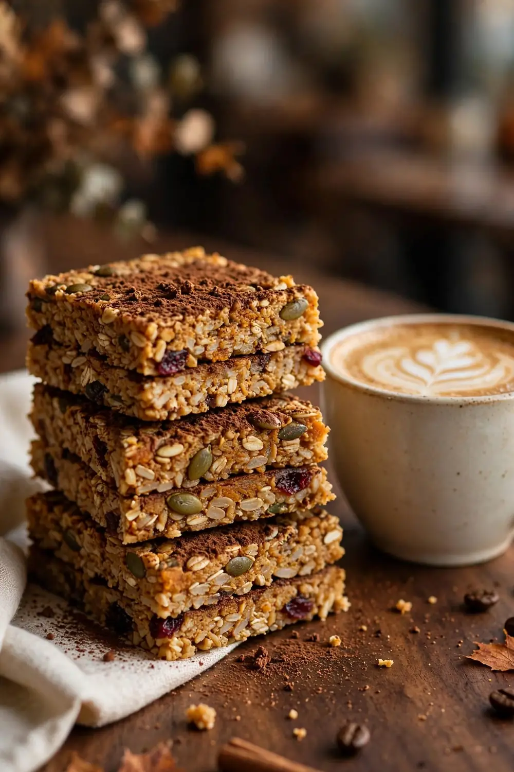 pumpkin spice rice krispie treats 17