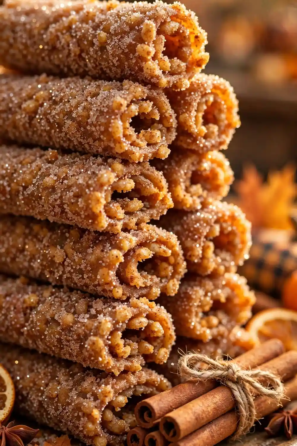 pumpkin spice rice krispie treats 20