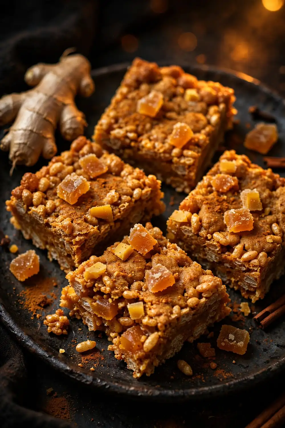 pumpkin spice rice krispie treats 23