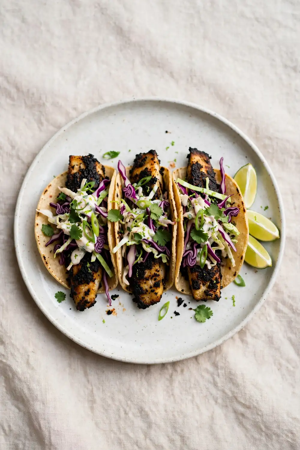Blackened fish tacos, one of 20 satisfying low carb dinners